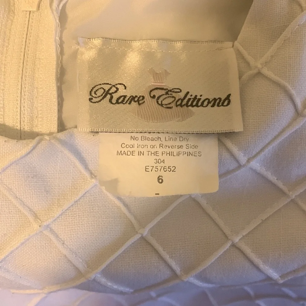 Rare‎ Editions Girls Dress White Size 6